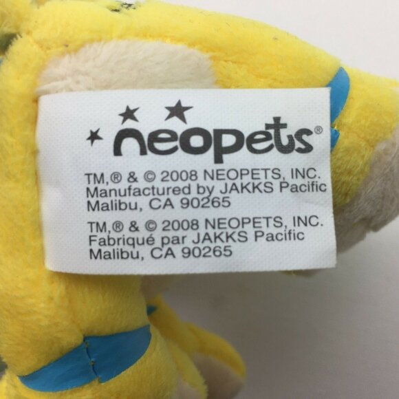 Jakks Pacific Neopets Yellow Kougra Plush 6” Retired 2008 Stuffed Toy 42115 - Picture 3 of 12